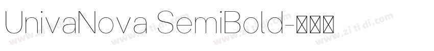 UnivaNova SemiBold字体转换